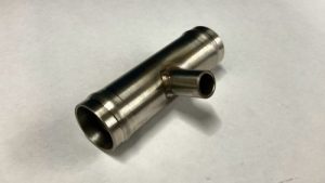 Late DB4 , DB5 / DB6 Filler Pipe T Piece Stainless Steel