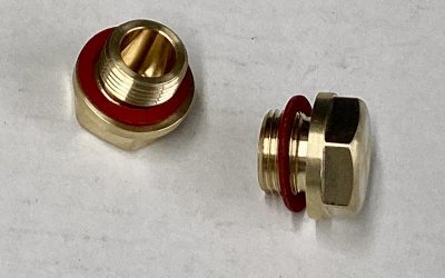 3/8 BSP flanged blanking plug