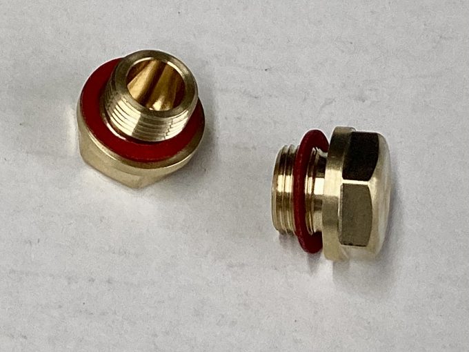 3/8 BSP Brass Flanged Blanking Plug DB5 DB6 Thermostat Housing