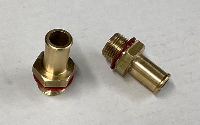 Thermostat Housing and Water Pump Brass Hose Push-on Fitting