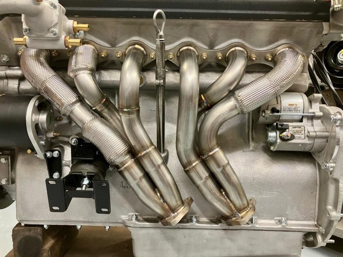 PFA 6 Cylinder Tubular Exhaust Manifold Headers Standard Bore Thermal Lagging