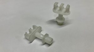 PFA Brake Pipe Clip Double Type White Plastic Aston Martin