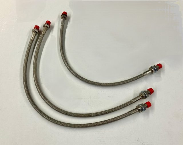 PFA Flexible Brake Hose Stainless Braid type Aston Martin car set DB5/DB6