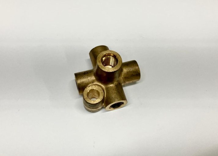 PFA DB4 5 Way Brass Brake Union